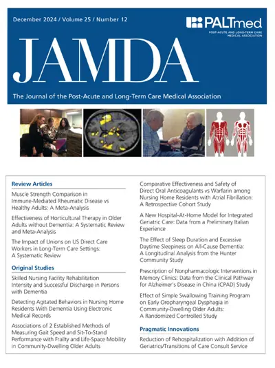 Journal Of The American Medical Directors Association (JAMDA)